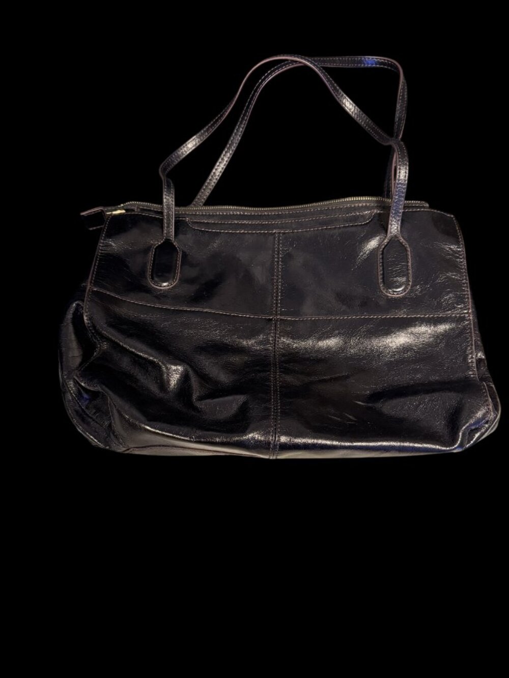 Hobo Size Medium (M) Soft Leather Shoulder Bag with Zip Closure